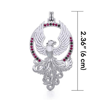 The Majestic Phoenix ~ Sterling Silver Pendant TPD2916 - Jewelry